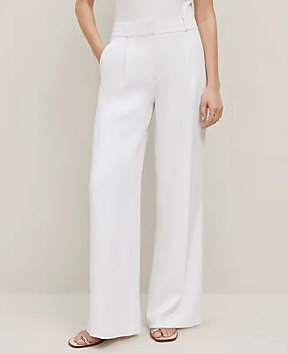 Ann Taylor The Wide-Leg Pant in Crinkle Crepe sold by Ann Taylor product image thumbnail 2