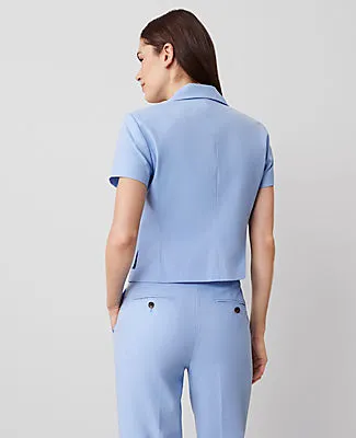 Ann Taylor The Petite Short-Sleeve Blazer sold by Ann Taylor product image thumbnail 2