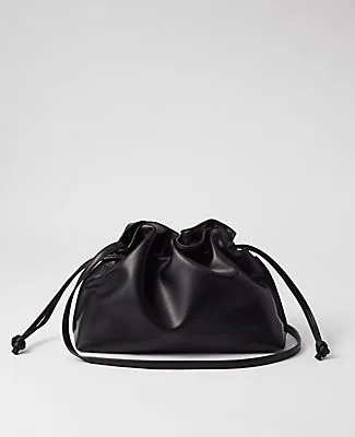 Ann Taylor Drawstring Faux Leather Clutch sold by Ann Taylor product image thumbnail 2