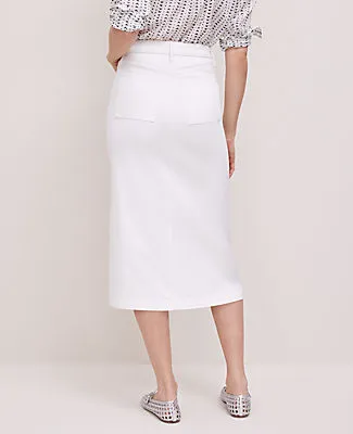 Ann Taylor Petite Weekend Collection Denim Midi Skirt sold by Ann Taylor product image thumbnail 3