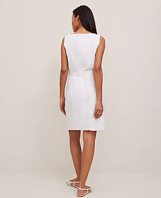 Ann Taylor Linen Blend Square Neck Sheath Dress sold by Ann Taylor product image thumbnail 2