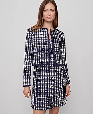 Ann Taylor Tweed Patch Pocket Jacket sold by Ann Taylor product image thumbnail 4