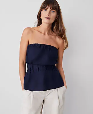 Ann Taylor Linen Blend Strapless Top sold by Ann Taylor