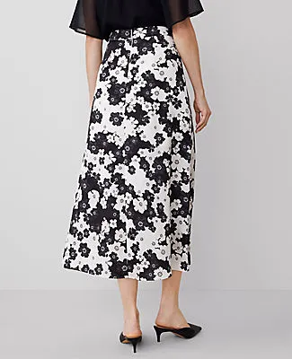 Ann Taylor Floral Satin Maxi Skirt sold by Ann Taylor product image thumbnail 4