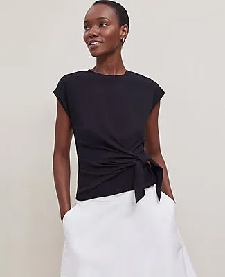 Ann Taylor Tie Waist Tee sold by Ann Taylor product image thumbnail 3