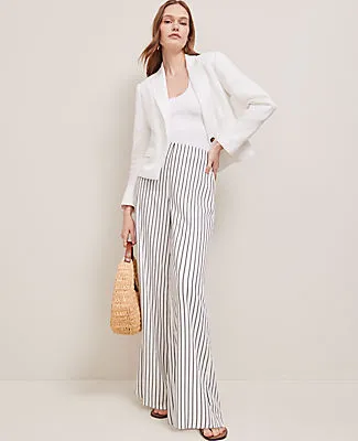 Ann Taylor The Side-Zip Wide-Leg Pant in Twill sold by Ann Taylor