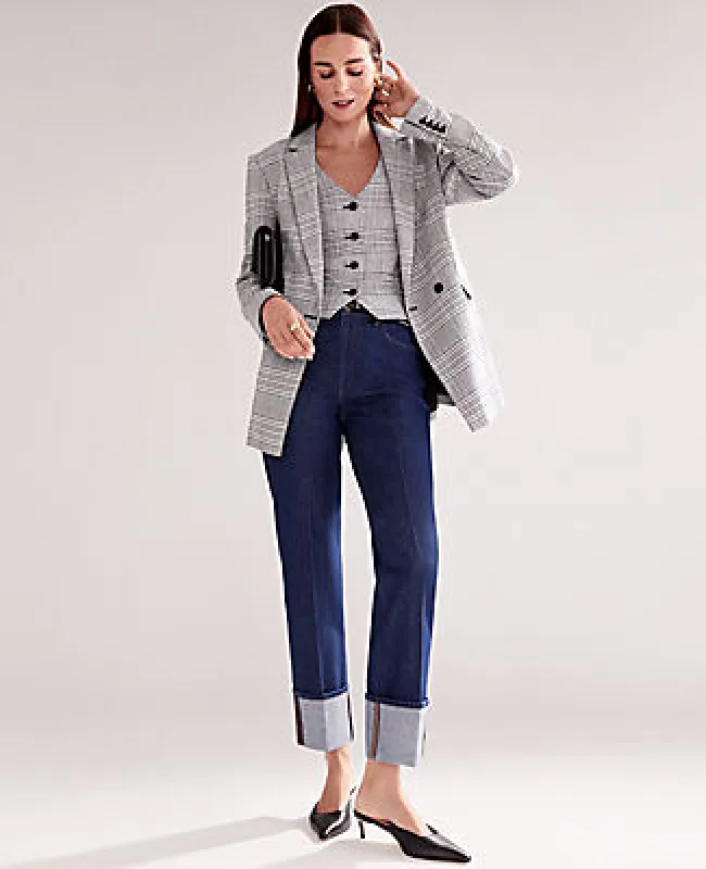Ann Taylor The Cuffed Straight Jean sold by Ann Taylor