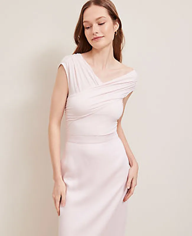 Ann Taylor Asymmetric Neck Bodysuit sold by Ann Taylor