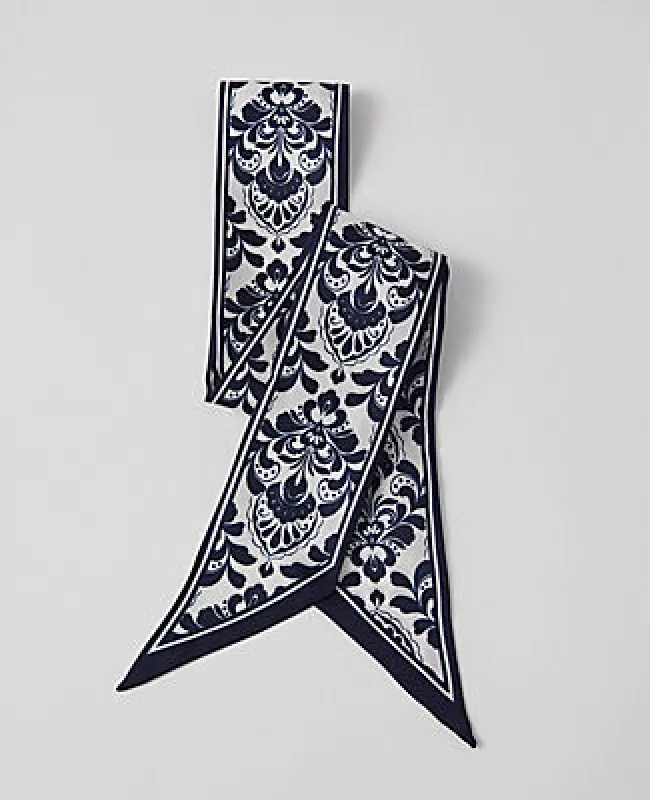 Ann Taylor Skinny Silk Scarf sold by Ann Taylor