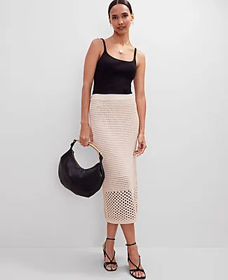 Ann Taylor Petite Crochet Pencil Skirt sold by Ann Taylor product image thumbnail 2