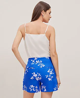Ann Taylor The Petite Side-Zip Short in Floral Linen Blend sold by Ann Taylor product image thumbnail 3