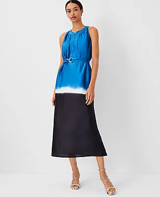 Ann Taylor Petite Striped Midi Halter Pocket Dress sold by Ann Taylor product image thumbnail 2