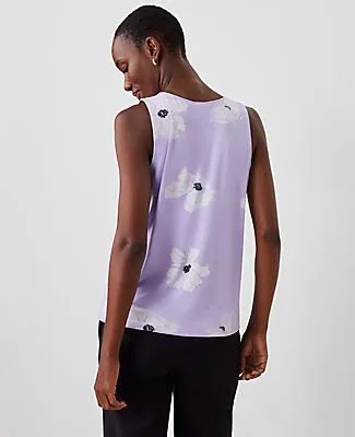 Ann Taylor Petite Floral Mixed Media Shell Top sold by Ann Taylor product image thumbnail 2