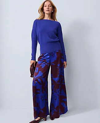Ann Taylor Studio Collection Floral Silk Palazzo Pant sold by Ann Taylor
