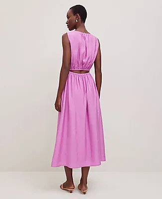 Ann Taylor Petite Cutout Back Midi Dress sold by Ann Taylor product image thumbnail 2