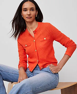 Ann Taylor Pointelle Cardigan sold by Ann Taylor product image thumbnail 3