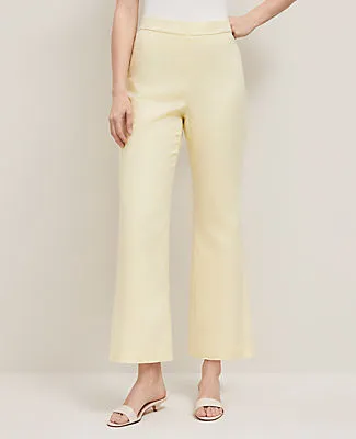 Ann Taylor The Flare Ankle Pant in Linen Blend sold by Ann Taylor product image thumbnail 3
