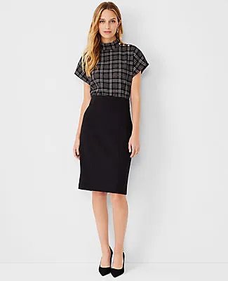 Ann Taylor The High Waist Seamed Pencil Skirt in Double Knit sold by Ann Taylor