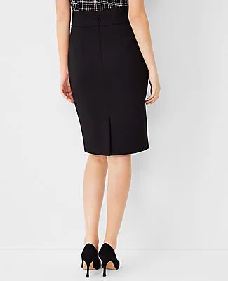 Ann Taylor The High Waist Seamed Pencil Skirt in Double Knit sold by Ann Taylor product image thumbnail 2