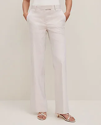 Ann Taylor The Petite Straight Trouser Pant in Striped Seersucker sold by Ann Taylor product image thumbnail 2