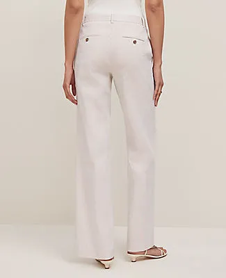 Ann Taylor The Petite Straight Trouser Pant in Striped Seersucker sold by Ann Taylor product image thumbnail 3