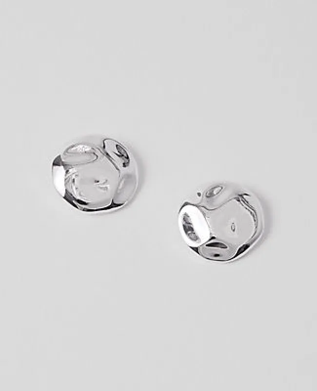 Ann Taylor Textured Metal Disc Stud Earrings made by Ann Taylor