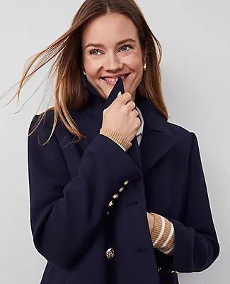 Ann Taylor Twill Double Breasted Peacoat sold by Ann Taylor product image thumbnail 4