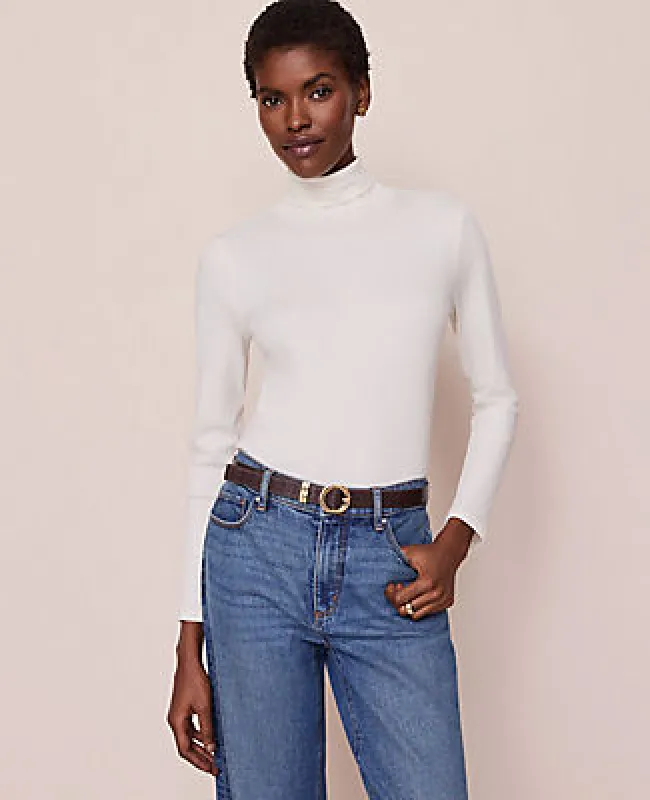 Ann Taylor Petite Weekend Collection Turtleneck Top sold by Ann Taylor
