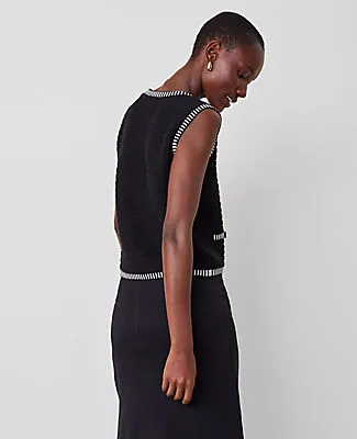 Ann Taylor Geo Stitch Sweater Vest sold by Ann Taylor product image thumbnail 2