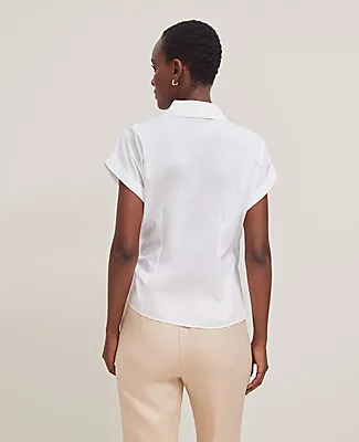 Ann Taylor Collared Tie Waist Top sold by Ann Taylor product image thumbnail 2
