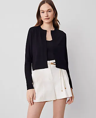 Ann Taylor Cropped Open Cardigan sold by Ann Taylor