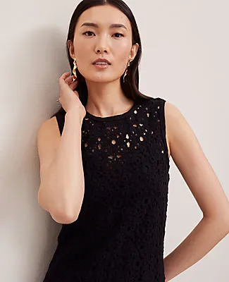 Ann Taylor Petite Crochet Midi Sweater Dress sold by Ann Taylor product image thumbnail 4