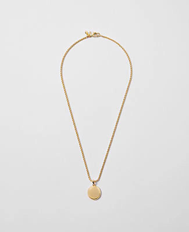 Ann Taylor Rope Chain Pendant Necklace sold by Ann Taylor