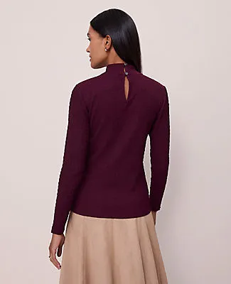 Ann Taylor Knit Mock Neck Top sold by Ann Taylor product image thumbnail 2
