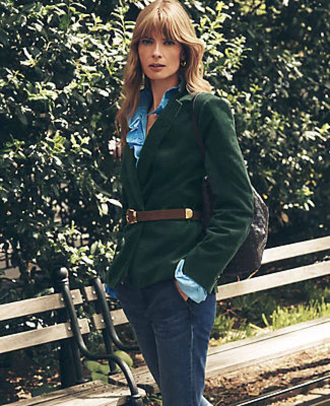 Ann Taylor The Petite Hutton Blazer in Corduroy made by Ann Taylor