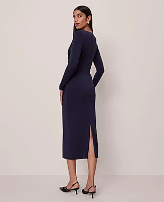 Ann Taylor Petite V-Neck Knit Dress sold by Ann Taylor product image thumbnail 2