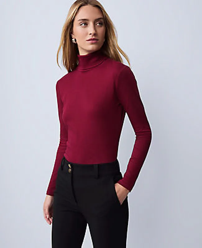 Ann Taylor Weekend Collection Turtleneck Top sold by Ann Taylor