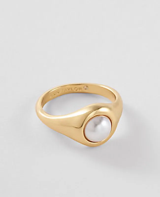 Ann Taylor Pearlized Metal Ring sold by Ann Taylor