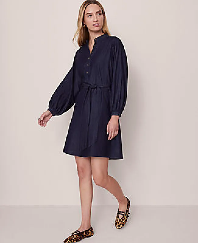 Ann Taylor Weekend Collection Stand Collar Shift Dress sold by Ann Taylor