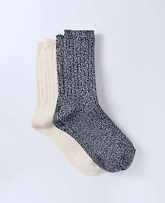 Ann Taylor Cozy Marled Crew Sock Set sold by Ann Taylor