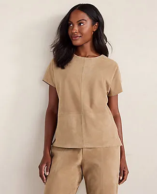 Ann Taylor Haven Well Within Suede Muscle Tee sold by Ann Taylor