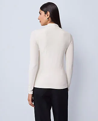 Ann Taylor Long Sleeve Mock Neck Top sold by Ann Taylor product image thumbnail 2