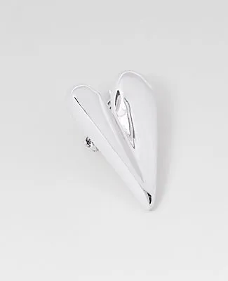 Ann Taylor Metal Heart Brooch sold by Ann Taylor