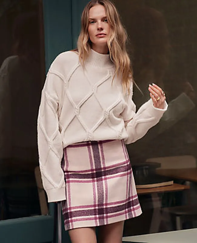 Ann Taylor Petite Weekend Collection Plaid Mini Skirt sold by Ann Taylor