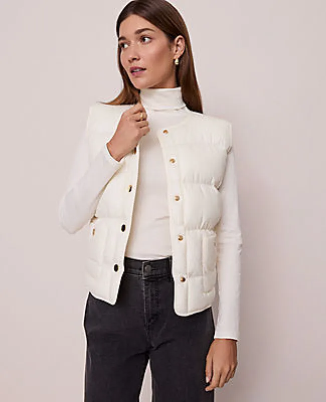 Ann Taylor Weekend Collection Quilted Vest sold by Ann Taylor