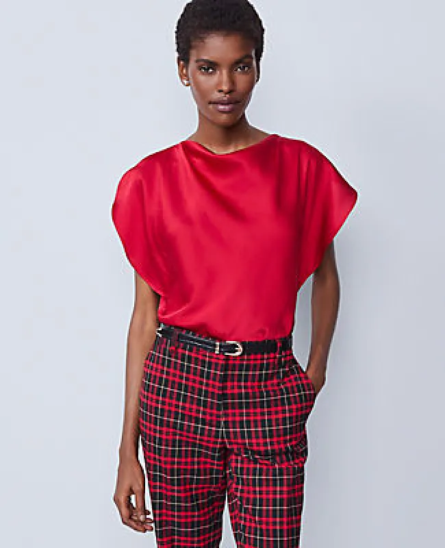 Ann Taylor Satin Cowl Neck Top sold by Ann Taylor