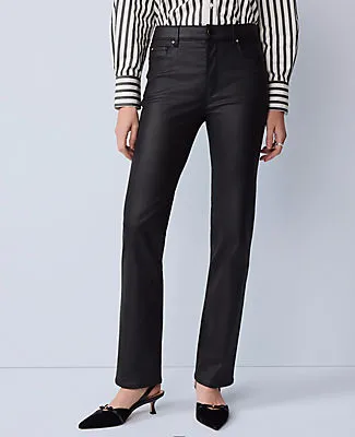 Ann Taylor The Coated Perfect Straight Jean sold by Ann Taylor product image thumbnail 2