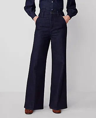 Ann Taylor The Petite Denim Trouser sold by Ann Taylor product image thumbnail 2