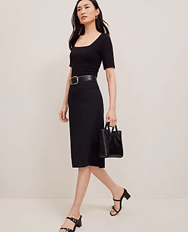 Ann Taylor Petite Ponte Pencil Skirt sold by Ann Taylor