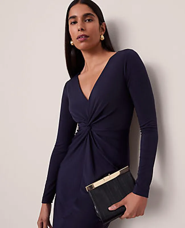 Ann Taylor V-Neck Knit Dress sold by Ann Taylor